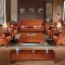 周家庄红木家具非洲花梨（学名：刺猬紫檀）沙发 实木沙发 中式客厅沙发套餐组合 113七件套组合