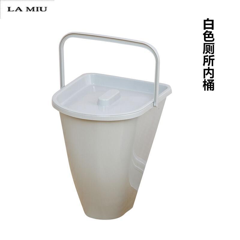 新款坐便器移动马桶配件室内内桶厕所内桶款式_4 默认尺寸 白色加长厕所内桶