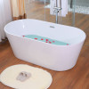 浴缸家用情侣小户型卫生间浴盆日式贵妃浴缸1.2-1.8米 ≈1.2m 宽边浴缸(白色)