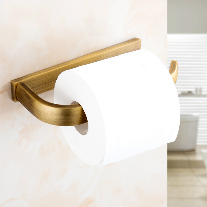 全铜仿古欧式厕纸架卷纸器抽纸器卫浴厕纸架置物架欧式复古田园风