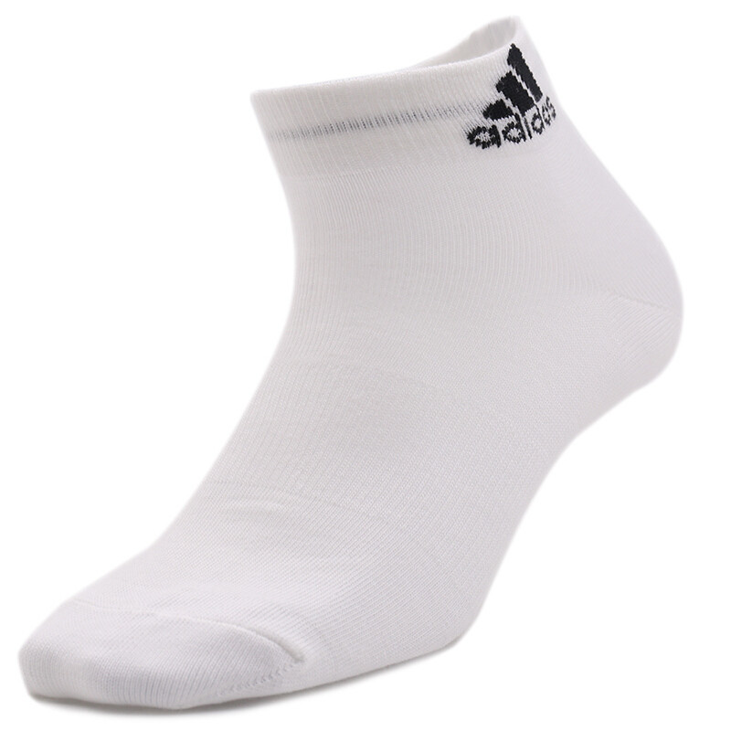 Adidas阿迪达斯2018夏新款男女训练三双装针织休闲运动袜AA2320 白色 39-42