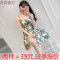 韩版带睡裙女夏冰丝清新学生中裙子可爱甜美公主居家服少女睡衣 M码关注小店送小礼物 大眼兔绿+大眼兔绿