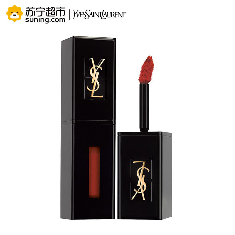 圣罗兰(YSL)唇釉5.5ml 416#蕃茄红 黑管唇釉唇蜜唇彩 持久保湿滋润