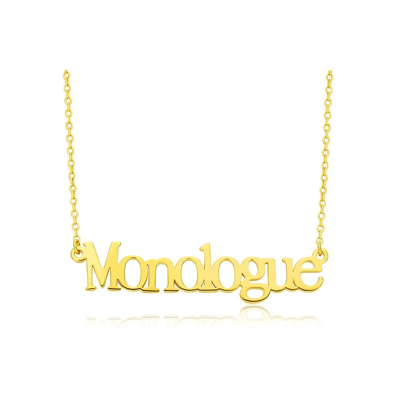 MONOLOGUE独白MIX系列monologue金色银项链多色可选生日礼物 50cmME611