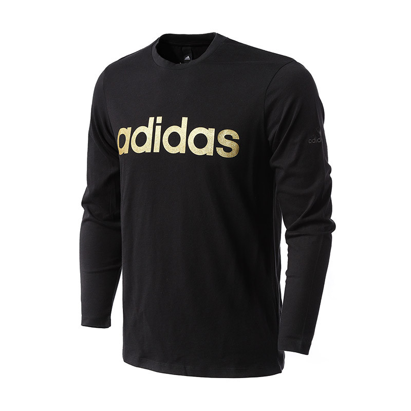 【自营】adidas阿迪达斯男子长袖T恤跑步休闲运动服CE0215 XXL CE0215黑色