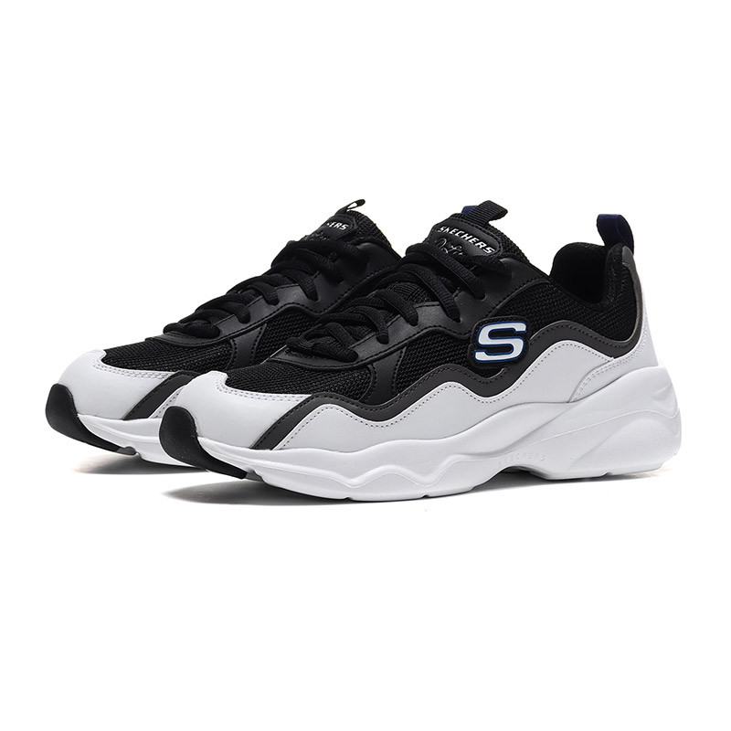 【自营】Skechers斯凯奇女鞋休闲鞋D‘lites 拼接熊猫鞋88888201 88888201/WCC白色+炭灰色 39码