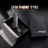jobon中邦充气打火机防风创意蓝焰直冲砂轮打火机双火点雪茄火机 金色