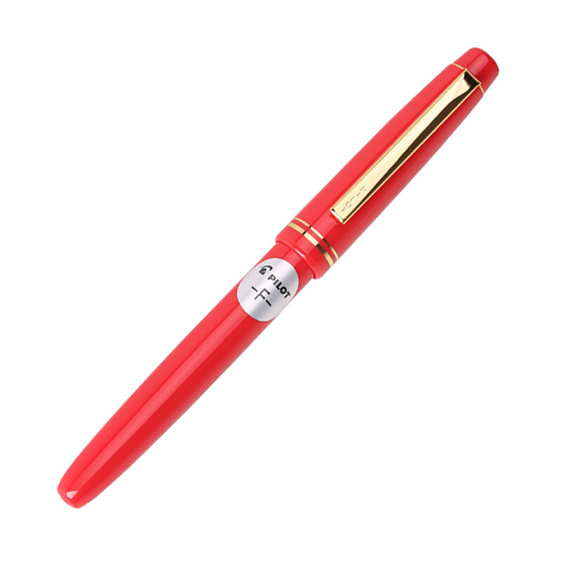 日本进口百乐（PILOT） 78G+钢笔墨水笔办公学生书法练字钢笔 红色F尖0.38MM