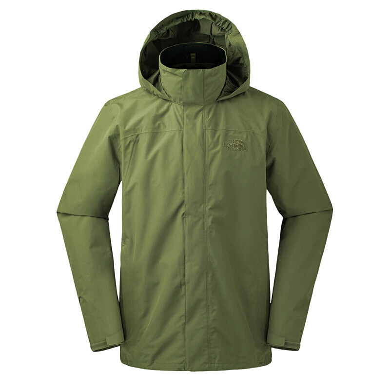 北面（The North Face）户外运动男款防风雨防水透气舒适耐磨单层冲锋衣2UBL/3L8Q 3L8QZBK（男） L