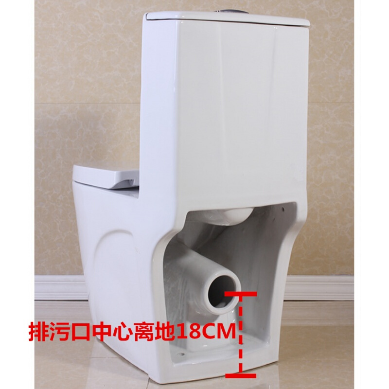 节水马桶家用抽水坐便器大管道超漩喷射虹吸式202535后排大冲力智洁釉