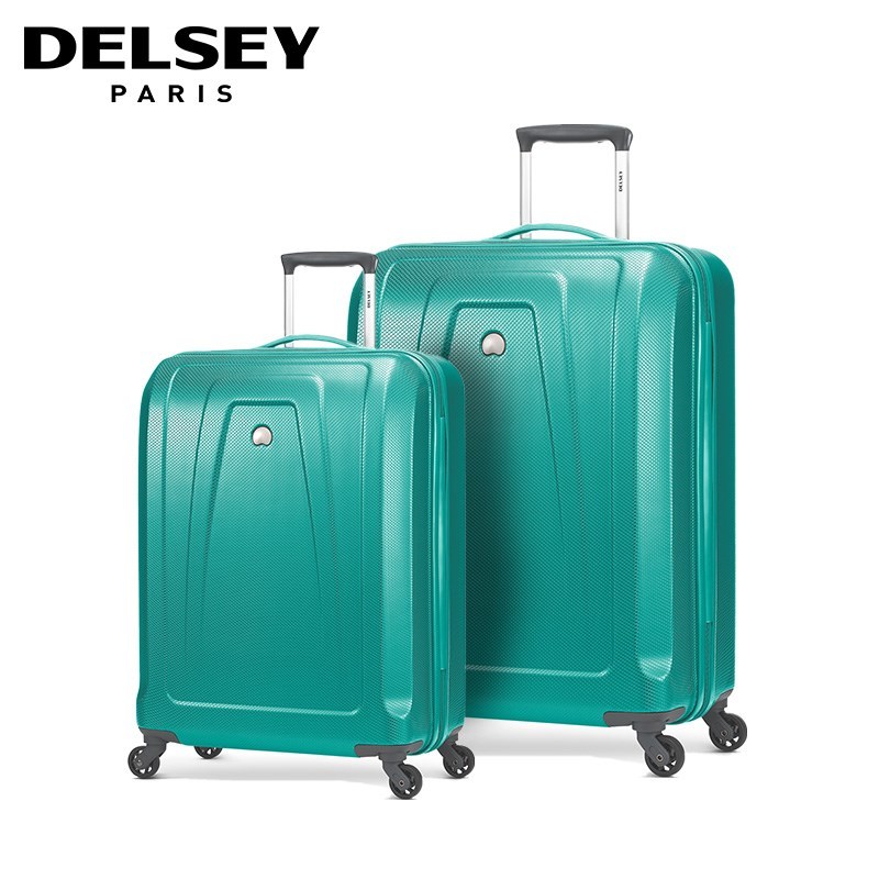 法国大使牌（Delsey）商务出行拉杆箱20/24/28英寸ABS旅行箱万向轮行李箱黑色男女448 20寸 绿色