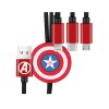 Marvel 1.5米 数据线 三合一 极旋系列-美盾