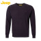 JEEP/吉普 男装休闲修身版圆领毛衣 JW15KS405 180/115(54) 军绿色N7