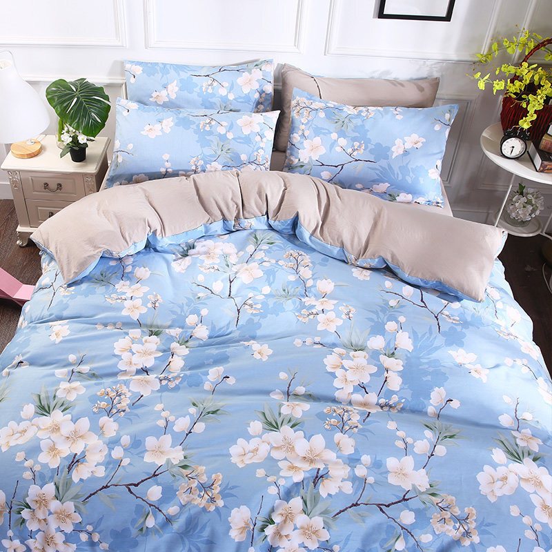 棉被套单件水洗棉床上用品单人200x230棉双人被罩1.5m1.8/2米 被套2.0x2.3m 欧花香人间