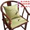 新中式圈椅皇宫椅沙垫餐椅垫棉麻亚麻刺绣防滑坐垫_3 单个40*50*3公分坐垫 绿色17