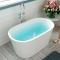 独立式小浴缸亚克力浴盆浴池家用小卫生间户型深泡1米Y_6 独立式空缸加落地龙头 ≈1m