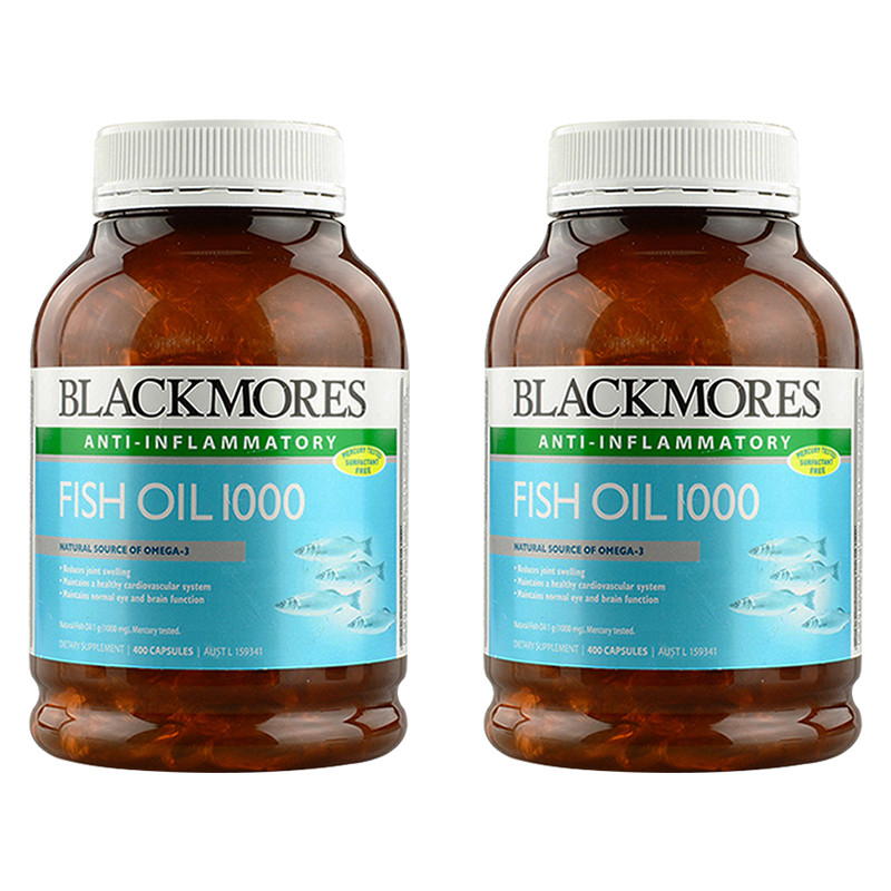 BLACKMORES 澳佳宝 深海鱼油胶囊 1000毫克 400粒*2瓶 澳洲进口