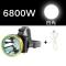 LED头灯强光充电远射3000米头戴式手电筒夜钓捕鱼矿灯100_3 5000W白光(强光照明)续航100小时