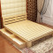 松木实木床 双人床 1.5 1.8米 单人床 儿童床 简约现代 实木床120*200CM【离地40CM】