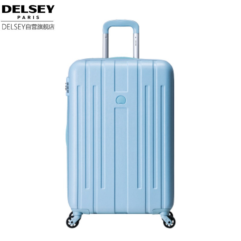 法国大使牌（Delsey）马卡龙20/25/29寸 时尚男女通用箱包 拉杆箱万向轮硬箱马卡龙时尚男女旅行箱可扩容882 29寸 浅蓝色