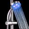 七彩自变喷头温控三色LED手持花洒热水器浴室喷头光花洒淋浴头_2 可调节单蓝色