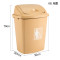 垃圾桶大号塑料材质方形底部加高加厚摇盖设计厨房家用垃圾桶_2_7 40L带盖果绿色