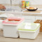 厨房储米桶装米箱塑料防虫防潮面粉桶厨房20斤米缸米罐家用米盒子_4 0812绿色（13斤）