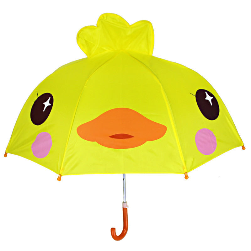 小学生儿童雨伞男女宝宝两用卡通伞幼儿园创意可爱直杆晴雨伞_1 小黄鸭