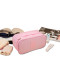 简约便携化妆包收纳包旅行出差大容量多功能防水包包_2_0 粉红色