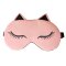 卡通眼罩睡眠遮光透气女可爱男学生眼罩儿童冰袋疲劳生活日用家庭清洁生活日用日常防护眼罩 咪兔-粉色