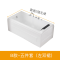 小户型家用冲浪按摩浴缸恒温加热迷你卫生间独立式亚克力浴池A款左裙冲浪按摩配置_6 B款左裙五件套配置 ≈1.3m