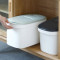 密封米桶厨房储米箱20斤装家用塑料米缸防虫米面大米收纳箱_2 浅绿