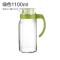 大容量冷水凉水壶泡茶壶透明玻璃果汁饮料壶家用_4 绿色1100ML