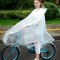 雨衣自行车单人男女成人电动车骑行透明学生单车雨批生活日用晴雨用具雨披雨衣_1 可拆卸双面罩--慕斯红