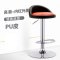 吧台椅升降高脚凳现代简约吧凳家用酒吧椅子前台收银凳子创意吧椅酒吧KTV家具通用酒吧凳_6 西瓜红内红外黑PU皮