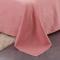 北欧简约格子条纹四件套1.8/2.0m纯色被套床单学生宿舍床上三件套_4_9 1.35m（4.5英尺）床 粉红色简单生活-粉