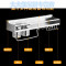 免打孔太空铝厨房置物架壁挂收纳刀架挂件厨具用品味瓶料架子 （70cm-打孔安装）双杯12勾