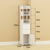 卫生间置物架落地浴室收纳柜厕所收纳架吹风机架洗手间收纳储物柜_15 田园1125款单门 默认尺寸