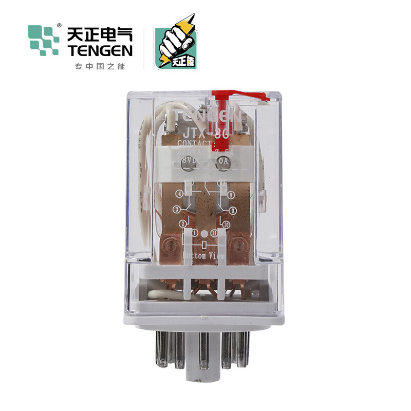 天正电气 JTX 小型 3C/O 不带灯 10A 380VAC 03050030025中间继电器