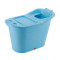 大号成人浴桶塑料洗澡桶儿童沐浴桶加厚家用浴盆浴缸可坐泡澡桶 682豪华款蓝色