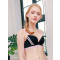 都市丽人 2018新品3/4罩杯无痕内衣 有钢圈舒适深V聚拢收副乳文胸女 RB6106 36/80(B) 薄荷绿
