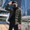 韦斯普 2018冬季新款男士棉衣男加厚棉服冬装连帽棉袄时尚男装外套B9866B M 军绿色