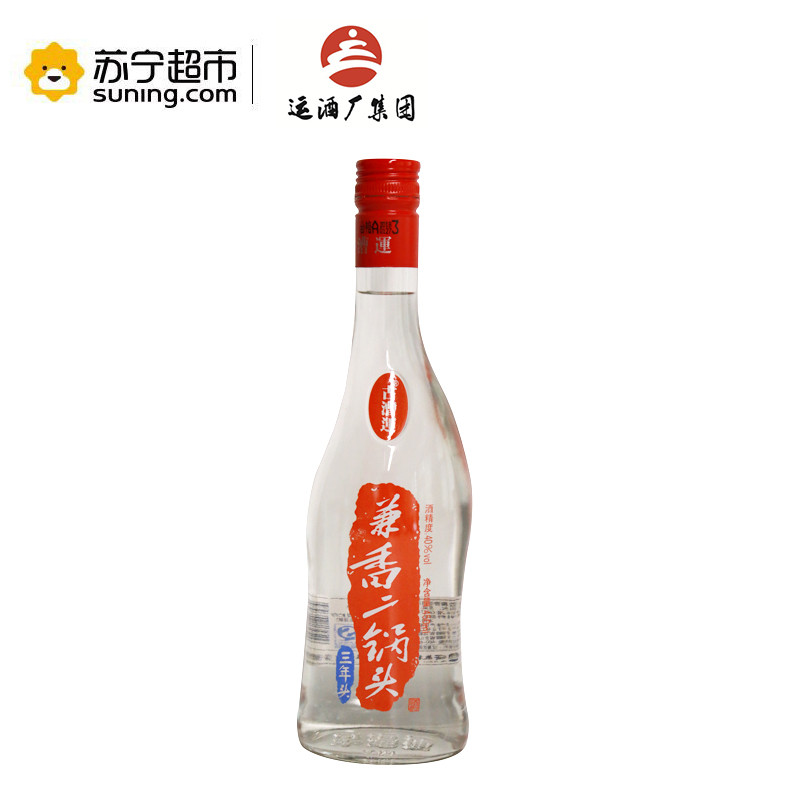 运酒 兼香二锅头 三年头 40度 兼香型白酒 450ml/瓶 单瓶装