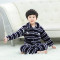 秋冬季儿女童童睡衣法兰绒套装男童保暖家居服 8码（适合85-95cm） 巧克力色