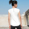 健身T恤女纯色短袖瑜伽服吸汗速干衣跑步运动短袖_1_5 M（适合98-108斤） 白色