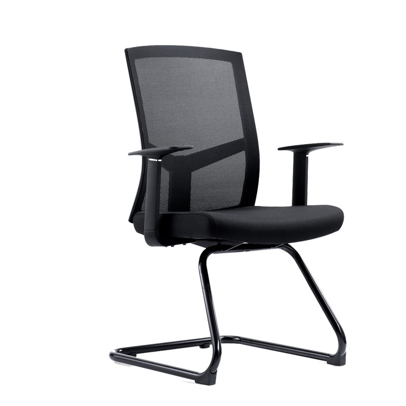 优百丽U-011C办公椅,电脑椅,弓形椅,网椅,家用书桌椅,会议椅,职员靠背椅 黑色