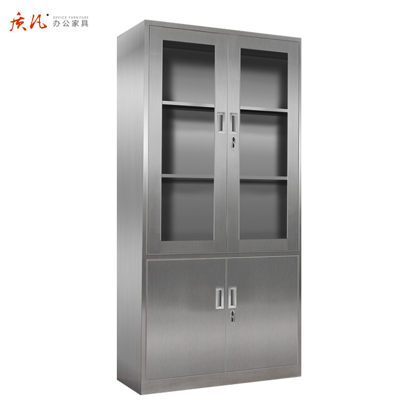 质凡不锈钢文件柜办公柜储物柜大器械柜简约现代金属柜其他