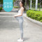 joyourbaby/佳韵宝 孕妇打底裤子春季夏季秋季冬季外穿加绒女冬装加厚孕早孕中孕晚期保暖裤2018新款潮妈运动裤 XL 薄墨灰(加厚款）