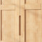 一米色彩 北欧日式全实木衣柜大推拉两门小户经济型现代简约原木衣橱柜卧室 原木色-双门