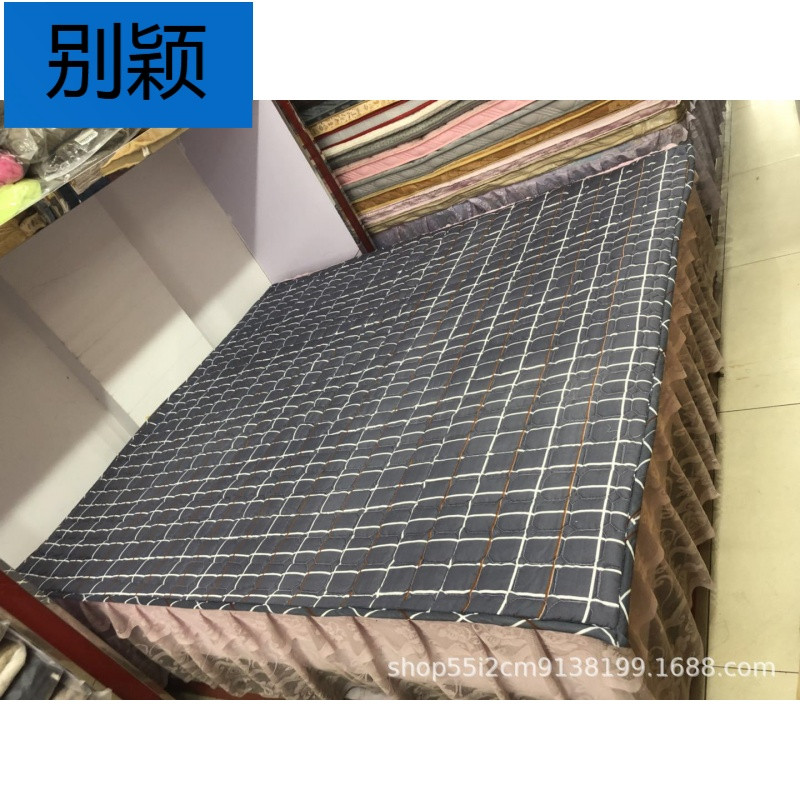 别颖磨毛纯色保护垫学生宿舍可折叠水洗床垫榻榻米薄款床护垫 Y001